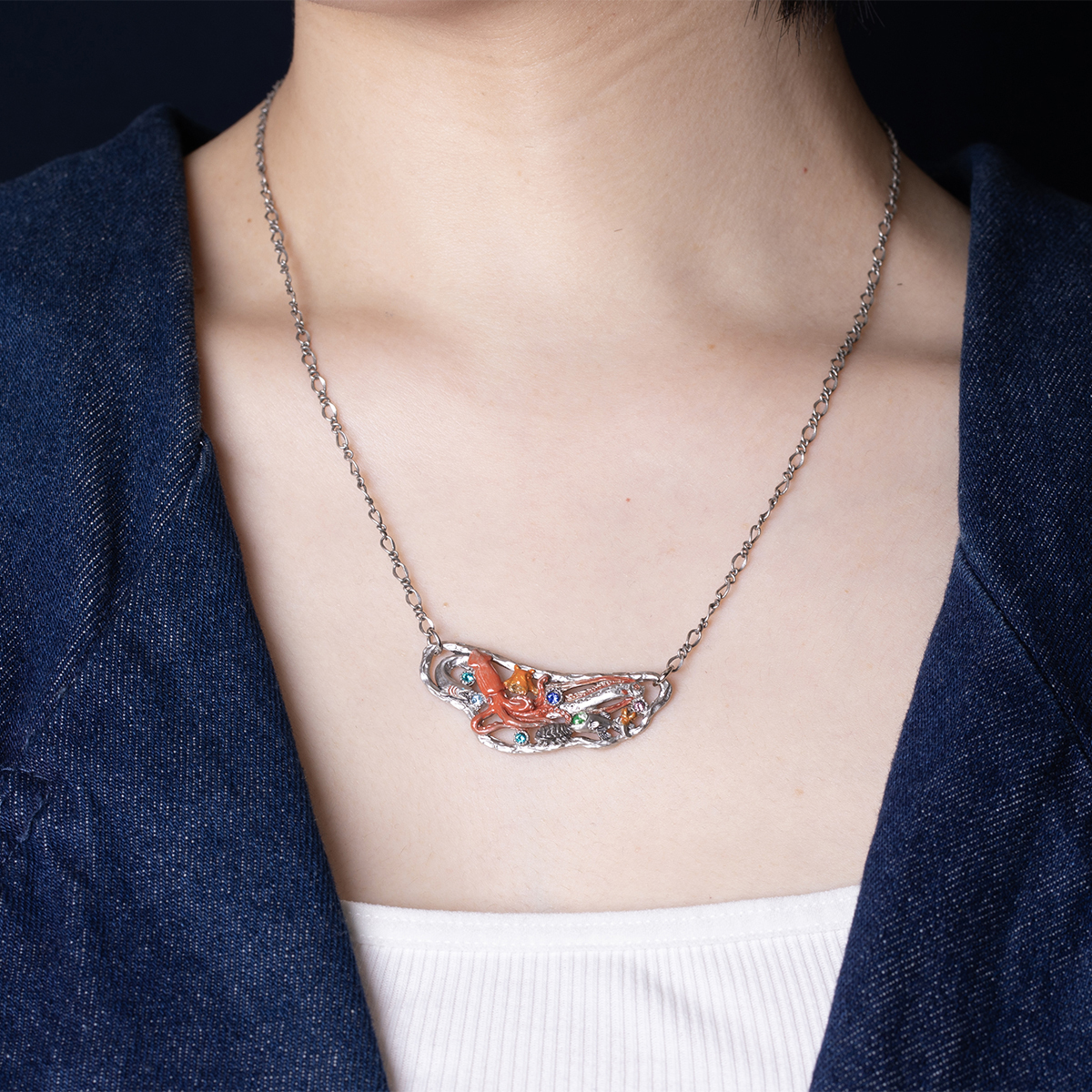 深海生物聚集頸鏈 (夜光)