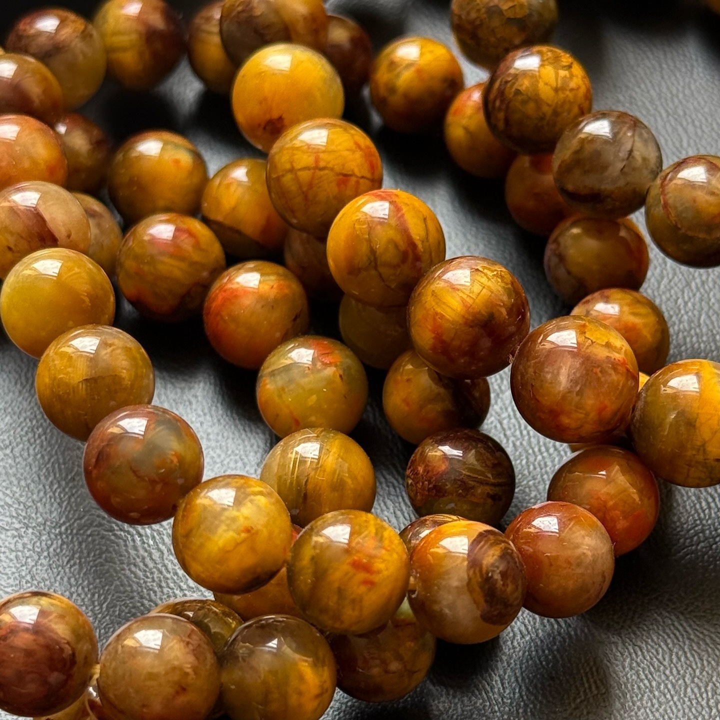 [原石] 黃彼得石 水晶手串