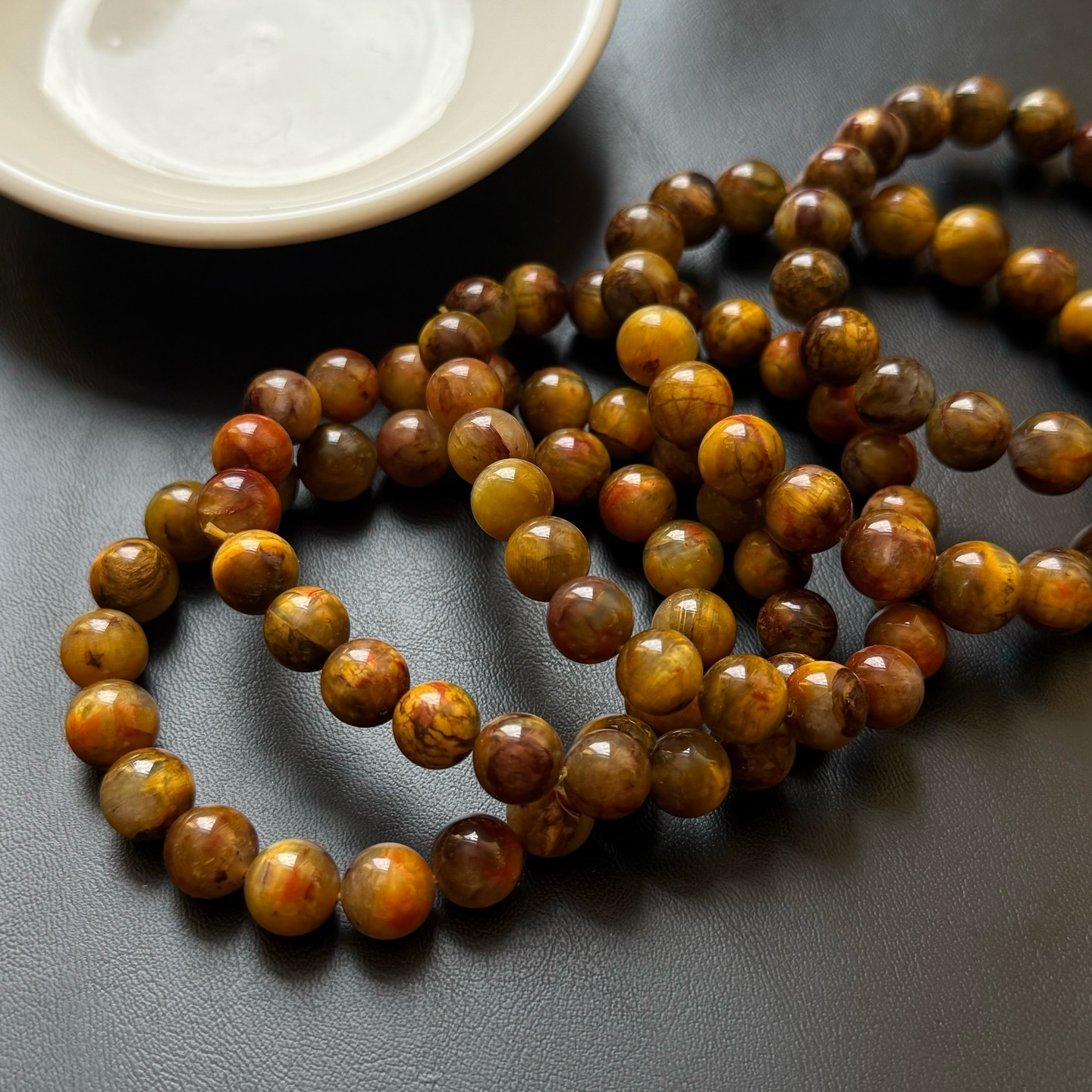 [原石] 黃彼得石 水晶手串