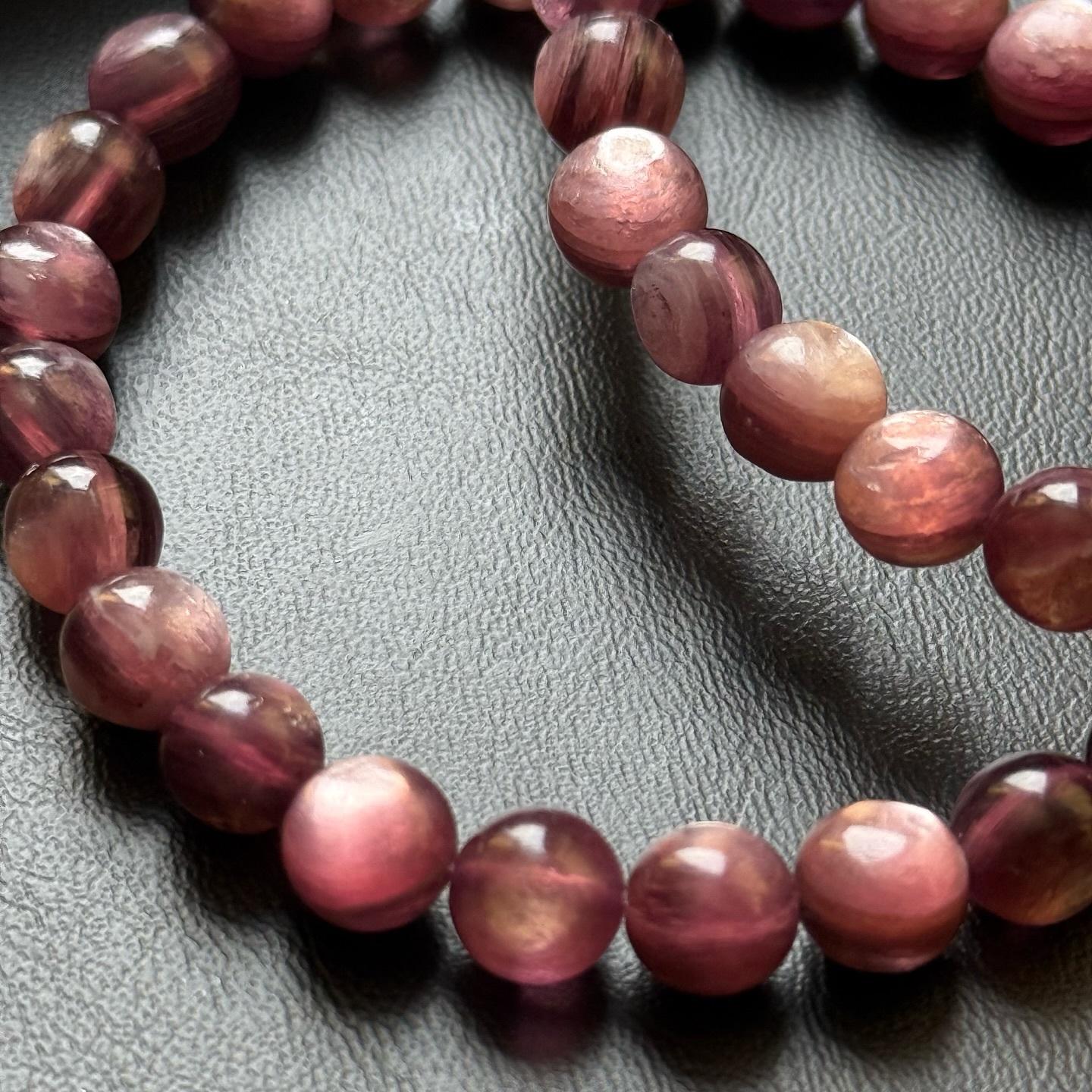 [原石] 紫鋰雲母 水晶手串