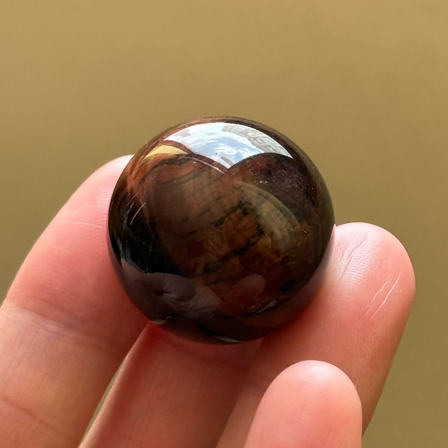 [原石] 紅虎眼石 水晶球