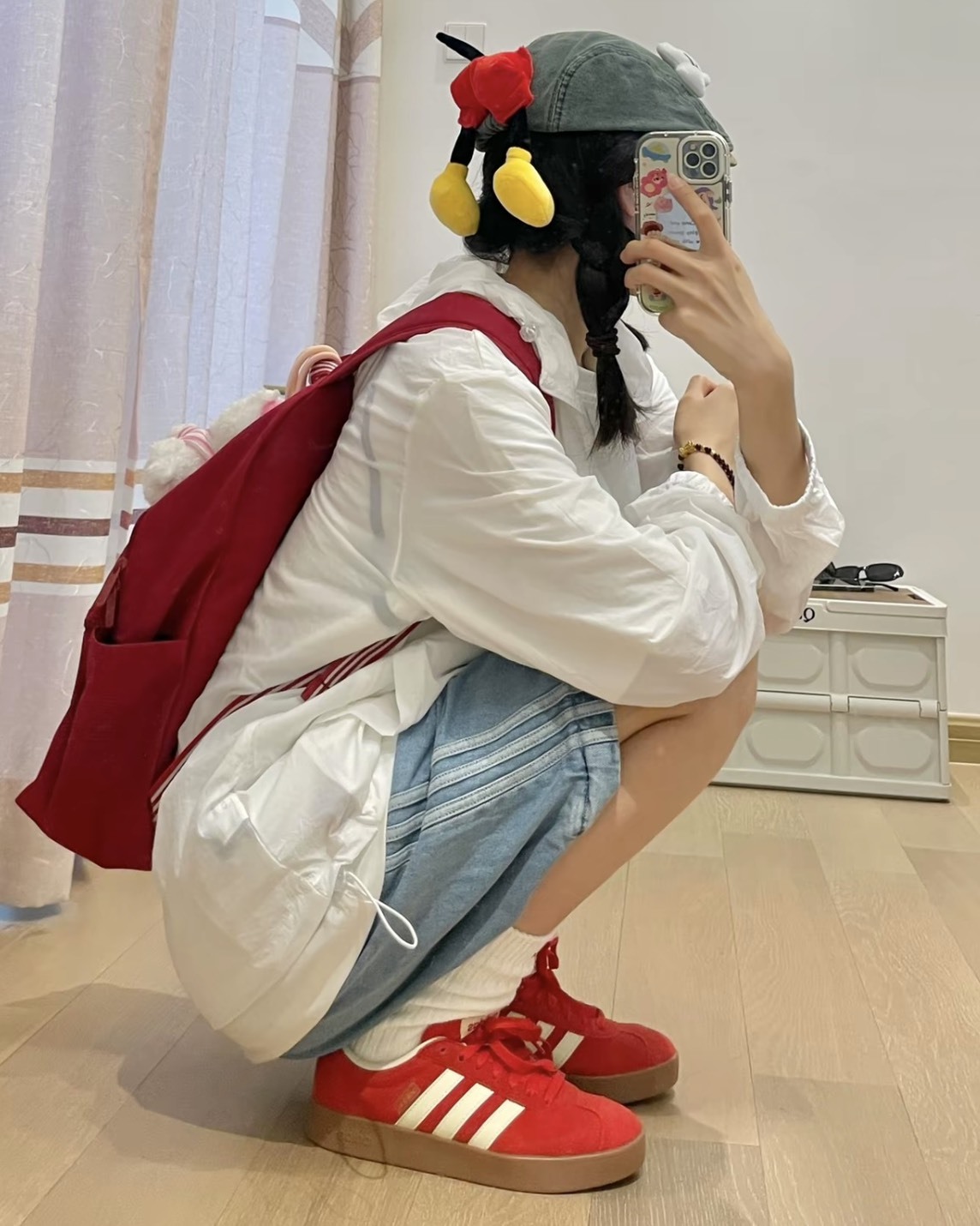 Adidas  VL COURT 番茄紅🍅