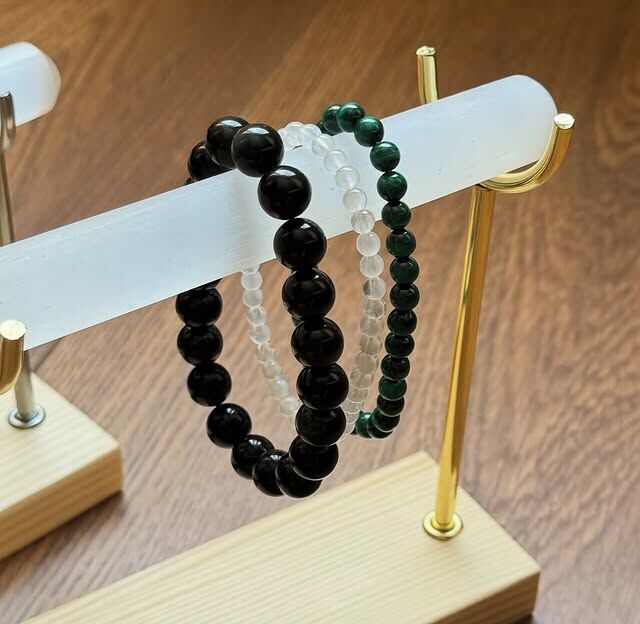 [原石] 透石膏 手串淨化架