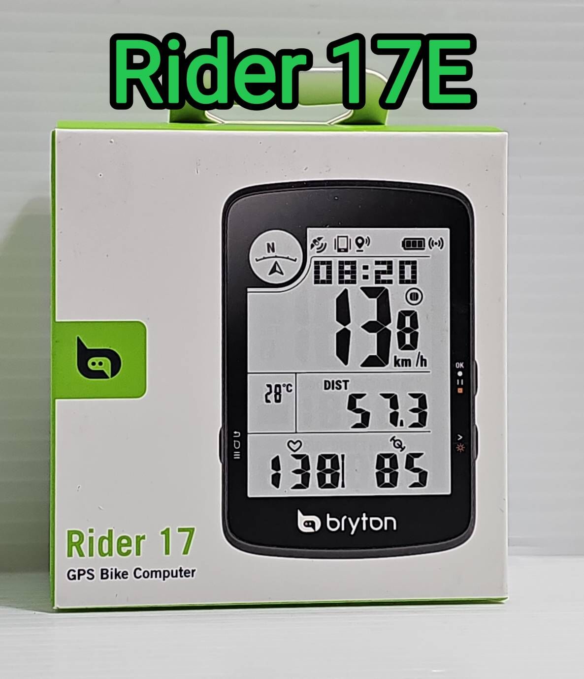 Bryton Rider 17E 17 碼錶主機 GPS 自行車錶 3吋的大螢幕 續航25小時效能