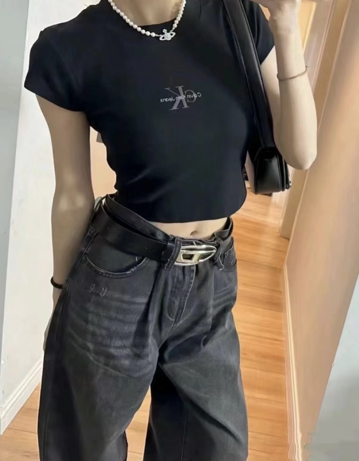 CALVIN KLEIN SS24 系列 休閒簡約字母短袖 T-shirt 女款 天藍/ 黑色/ 白色