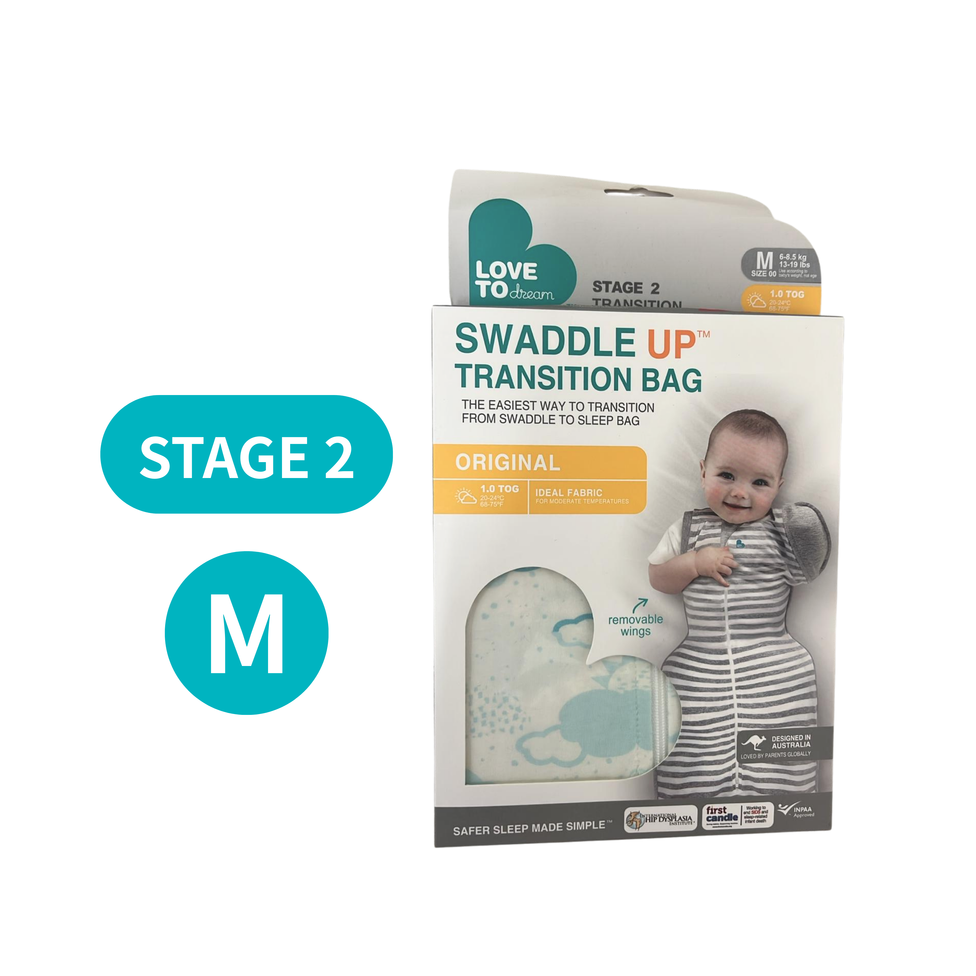 Love To Dream | Swaddle Up 可拆袖 (第二階段) 1.0 TOG \Original 天空藍