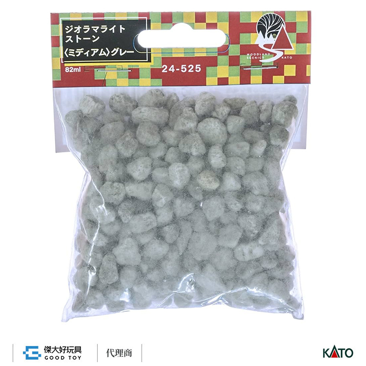 KATO 24-525 場景素材 石礫(中) 灰色