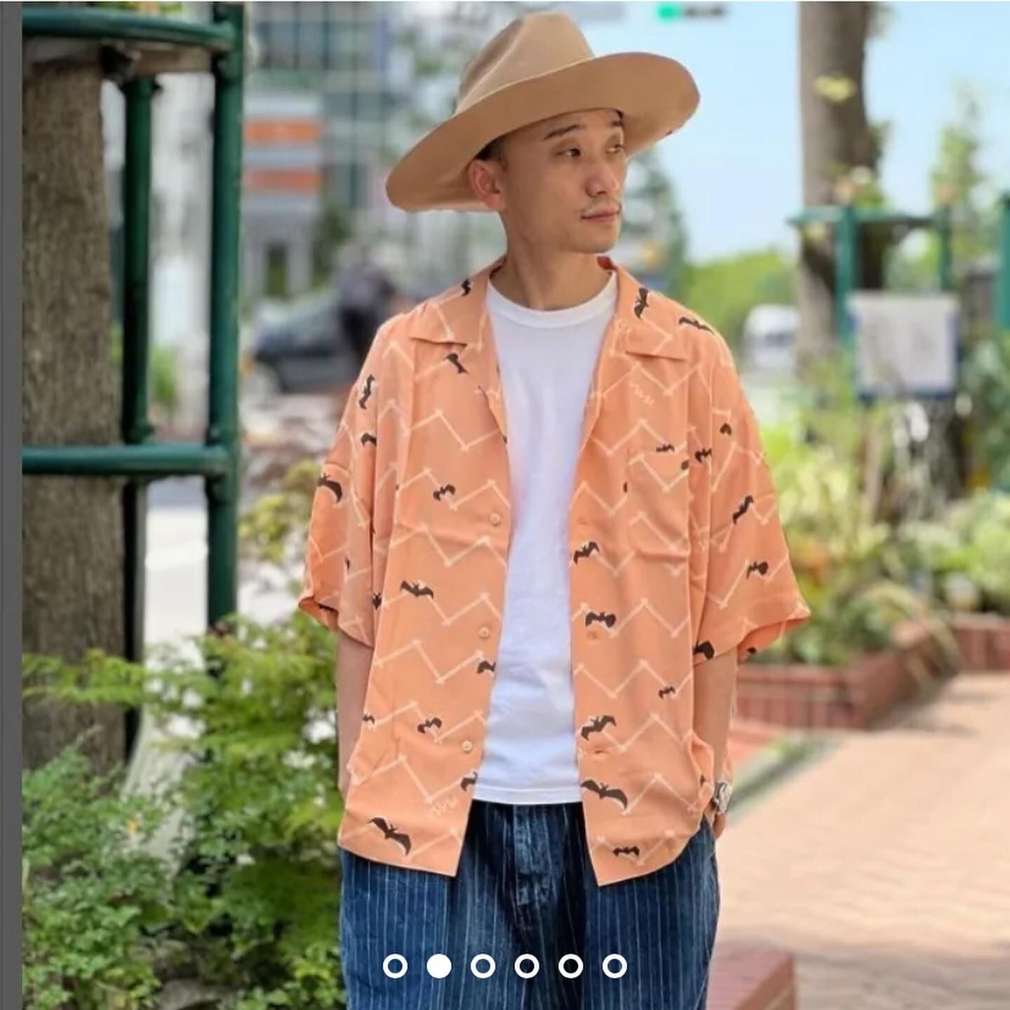 LAST PCS RE-STOCK: VISVIM COPA SHIRT S/S BATS - PINK SIZE 4 PRE ORDER ITEM (預訂中)