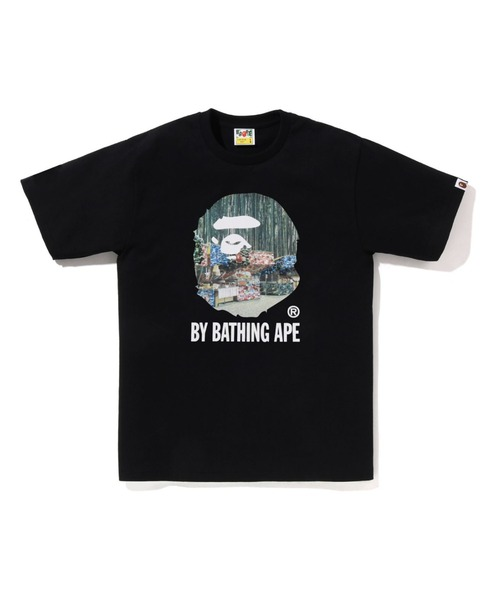 2025AW A BATHING APE BAPE YATAI BY BATHING APE TEE 店鋪 日本限定 拼接 大頭 攤販 現貨 1L72110028