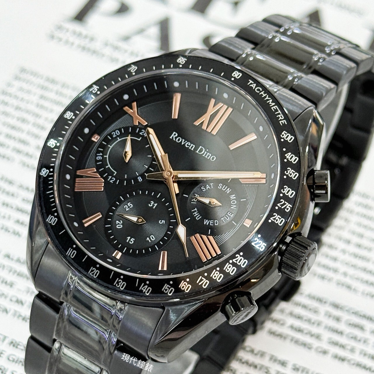 【Roven Dino 羅梵迪諾】極致典藏時尚腕錶RD6121B 42mm 現代鐘錶