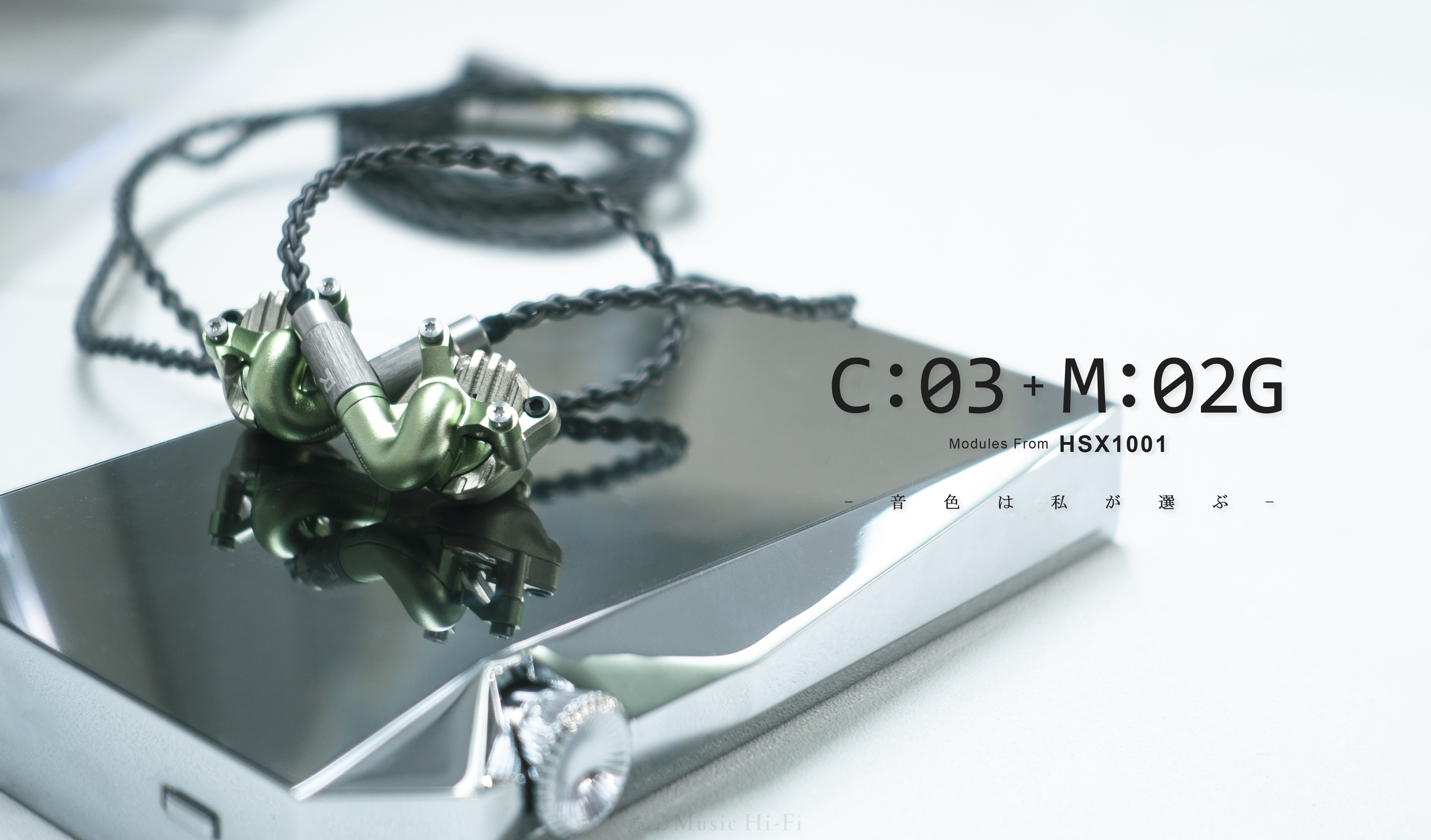 【ほぼ新品同様】acoustune C:03 + M:02G Acoustune C03 Chamber + M02G Module with Pentaconn Ear 4.4mm Earphone