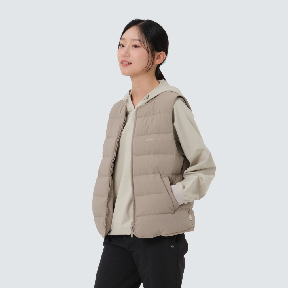 【現貨】snow peak Land Women Light Down Vest 女款 無領式 輕羽絨 背心 S25WWGDV61