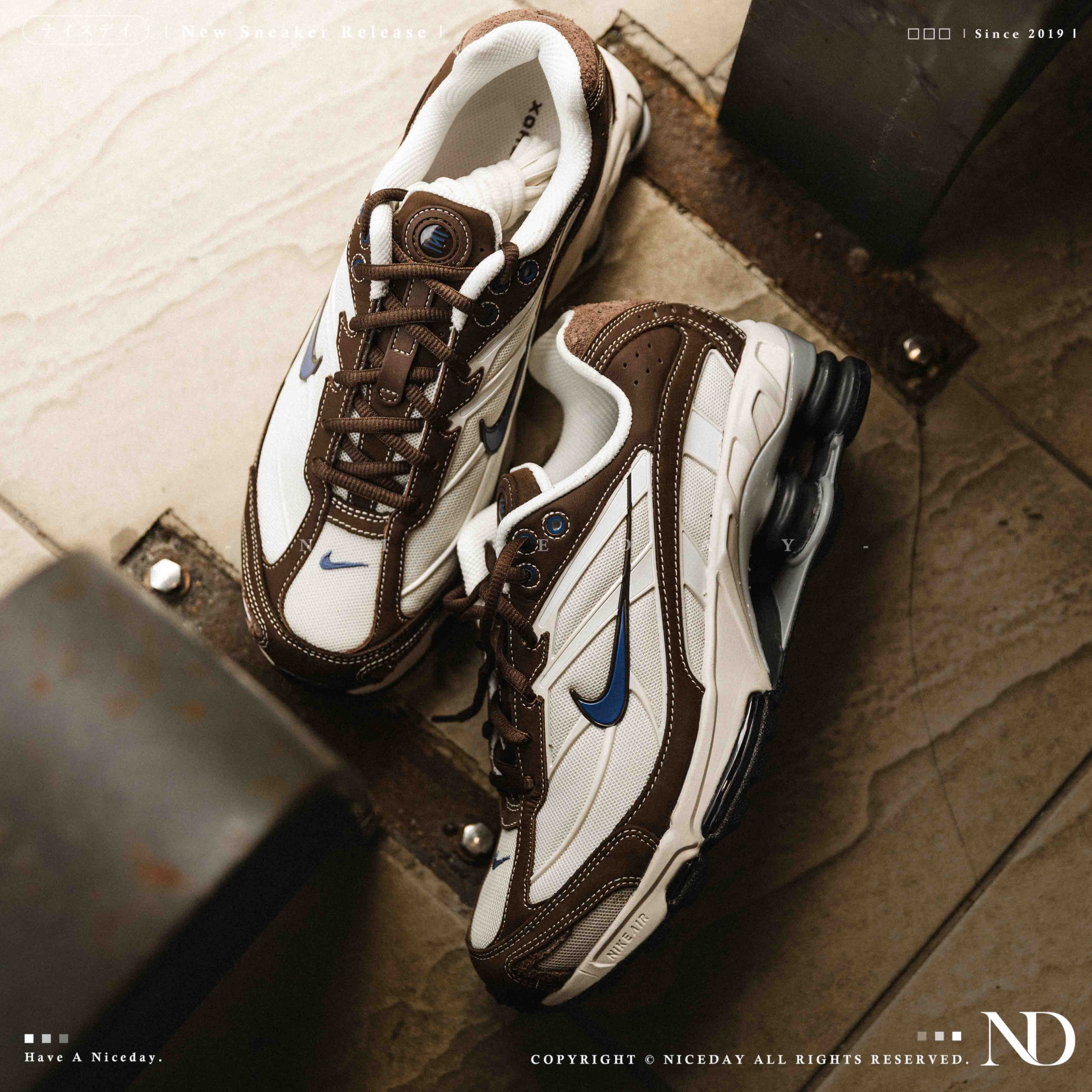 NICEDAY 現貨 Nike Shox Ride 2 巴洛克 棕 可可 白 摩卡 復古 氣墊 彈簧鞋 休閒鞋 HV6349-200