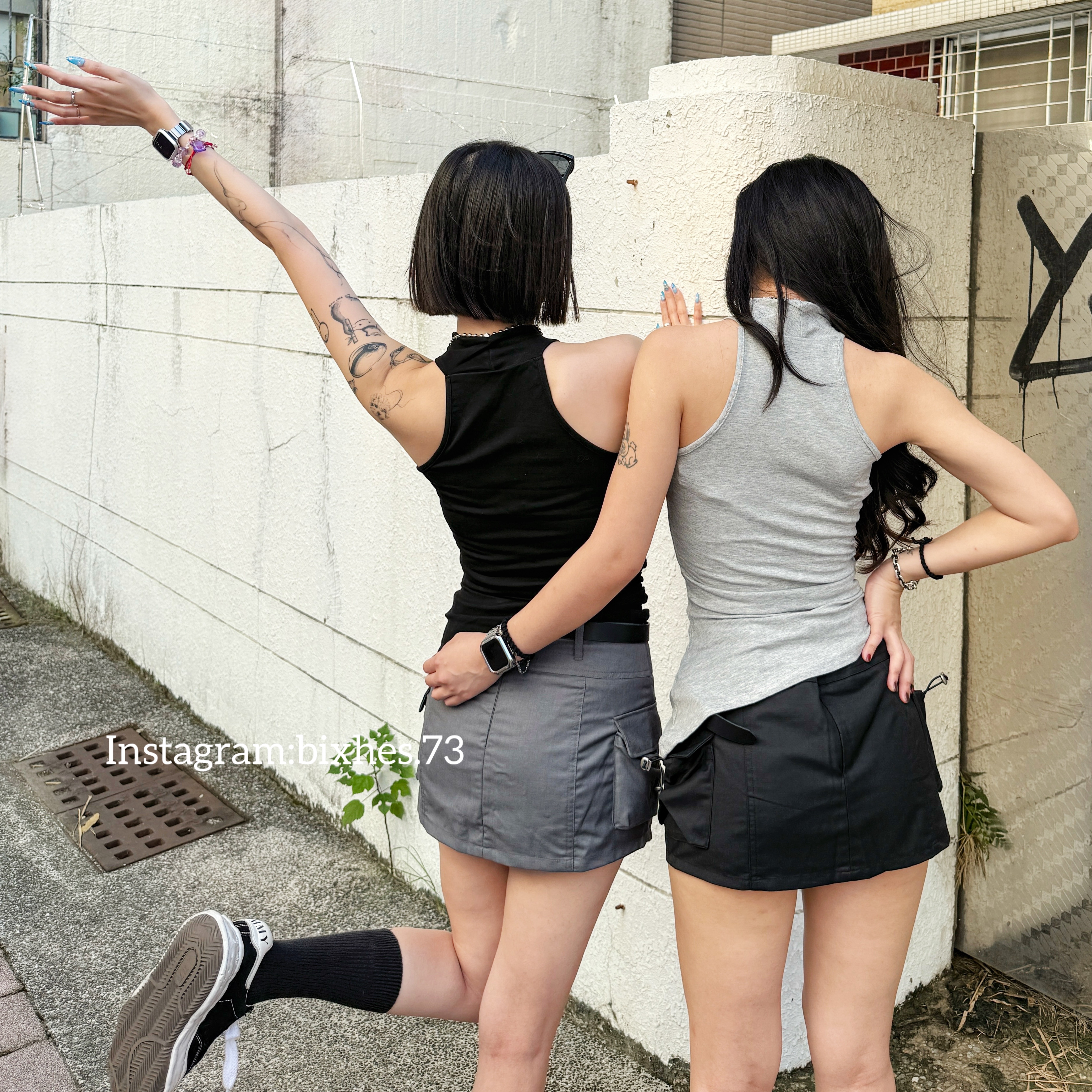 削肩不規則設計背心(C00008)