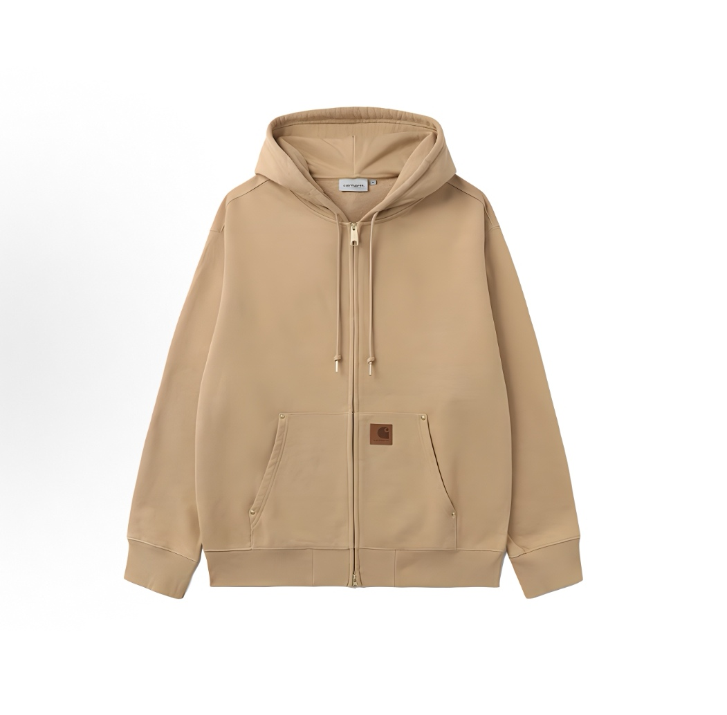 Carhartt WIP 皮標拉鍊外套 (2色)