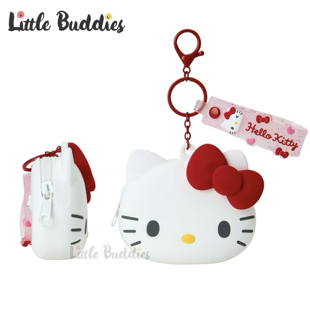 日本 Sanrio School-Bag Deco系列 - 矽膠頭形袋連扣