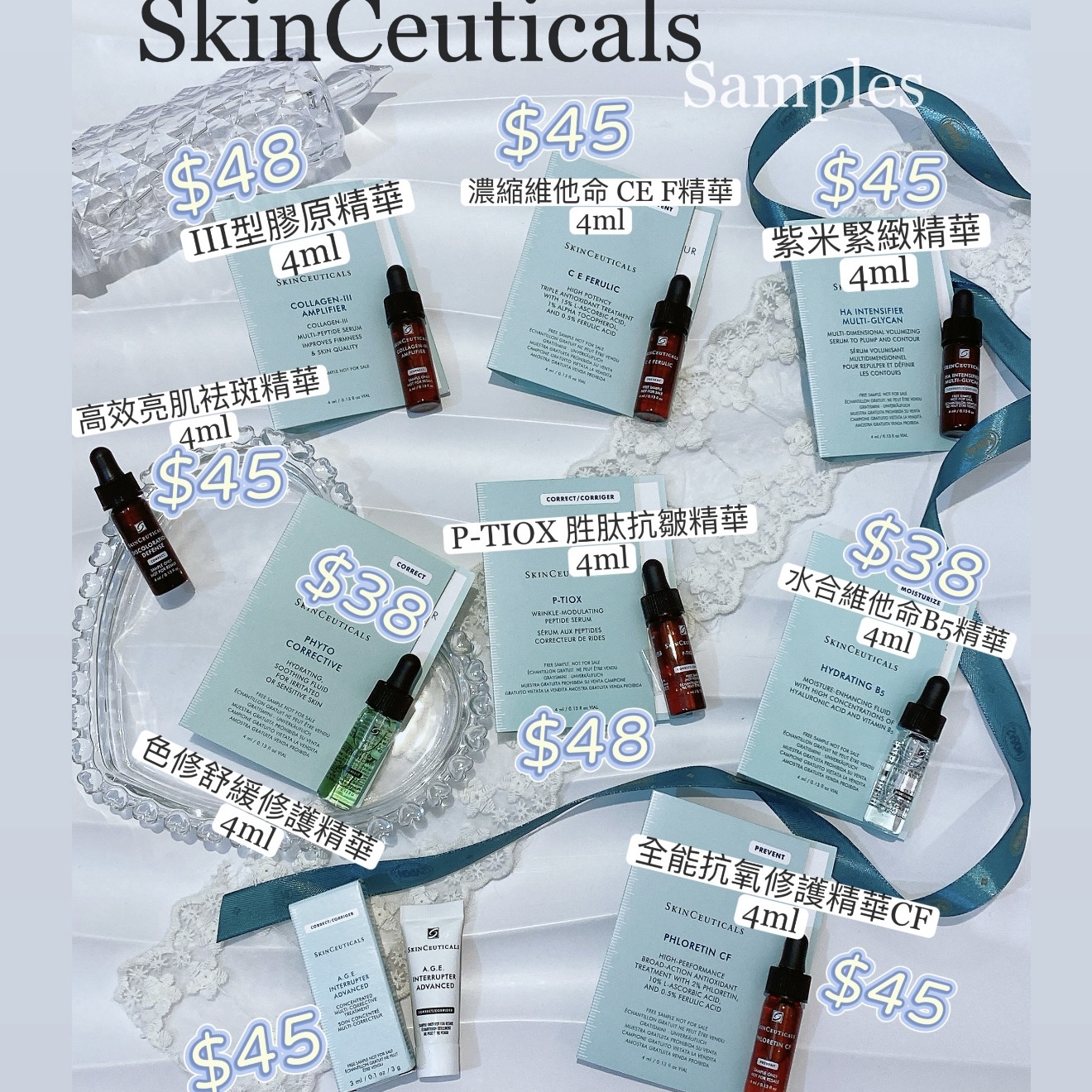 SKINCEUTICALS 精華 面霜 小樣