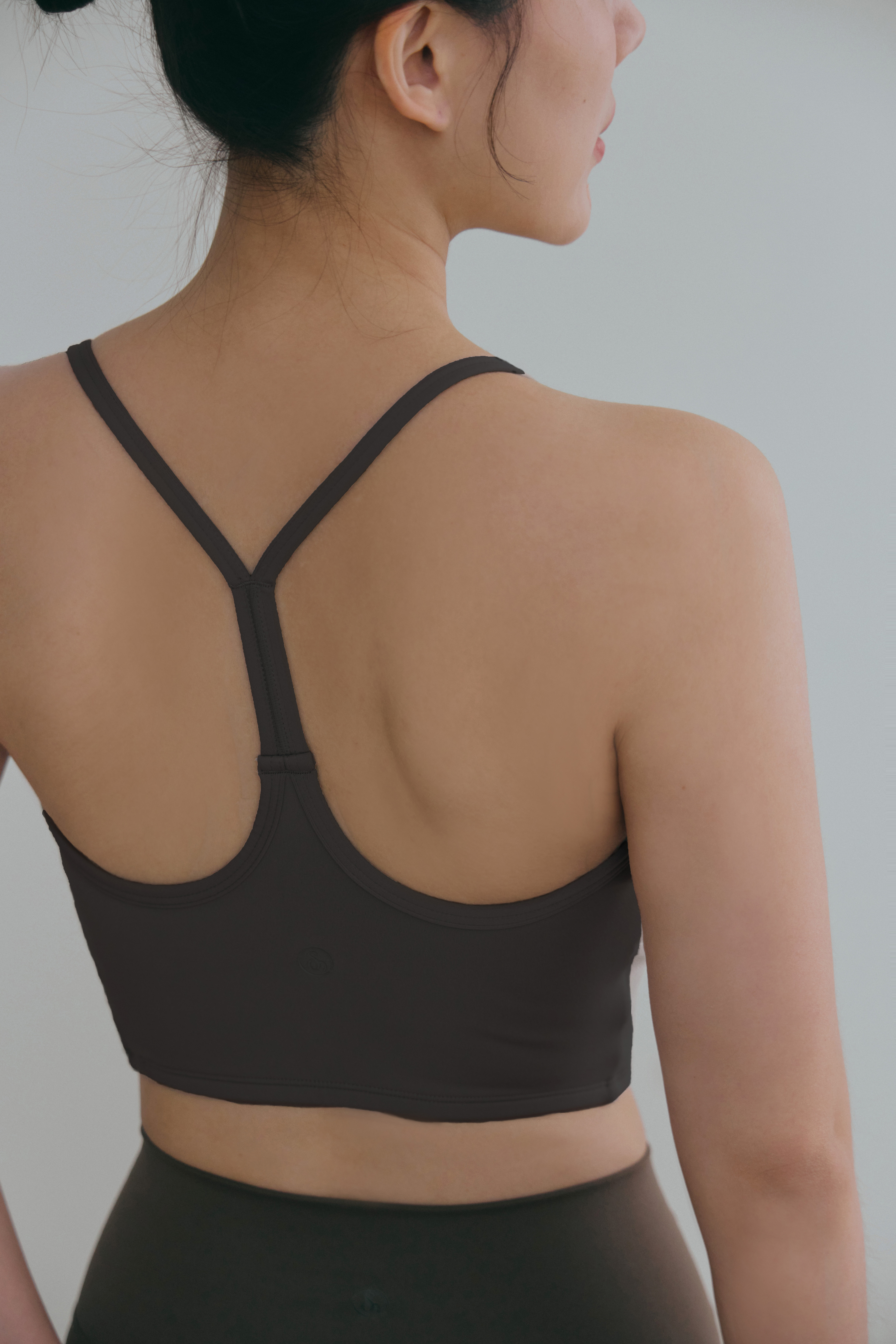 馬甲感運動BRA TOP- 咖啡