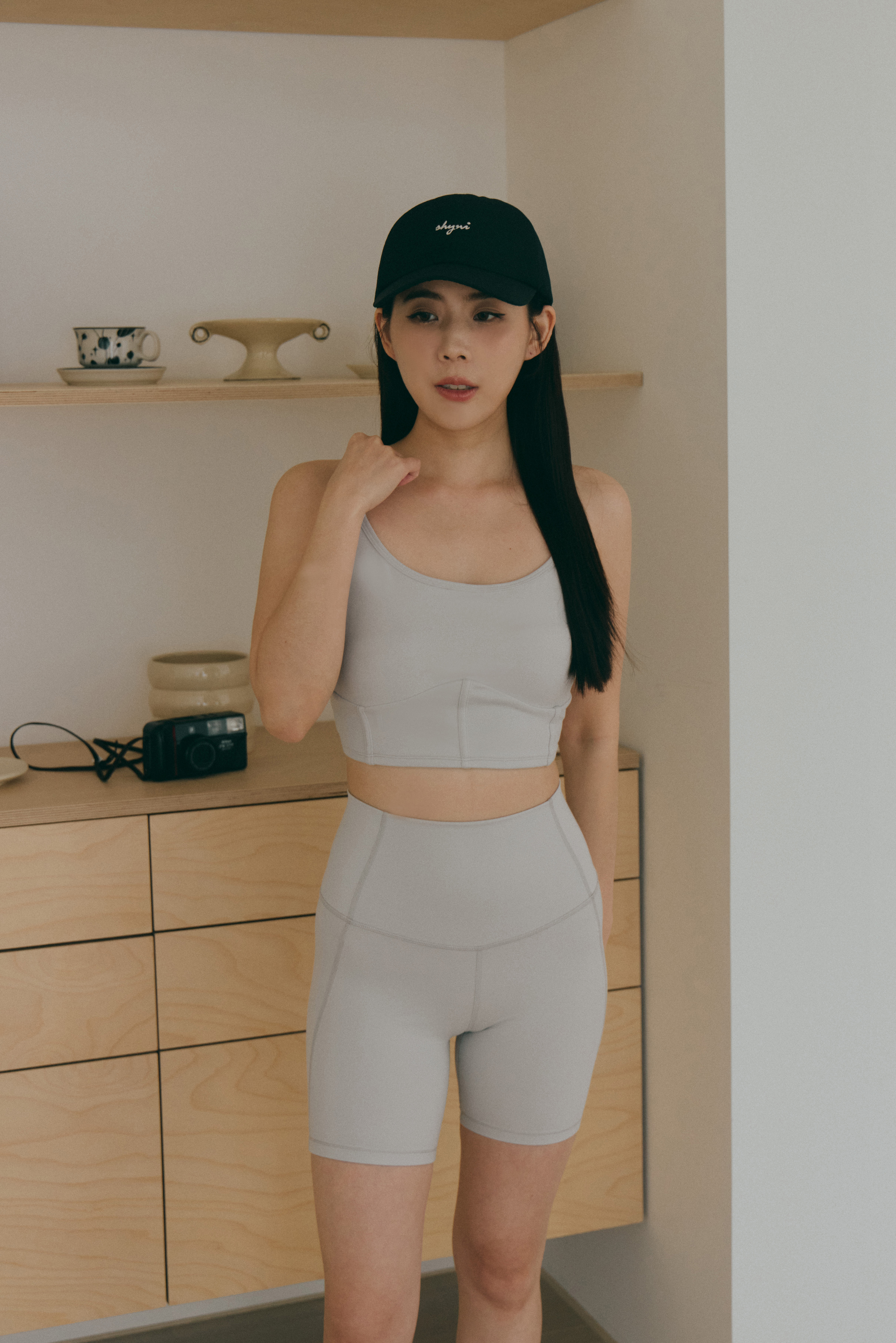 馬甲感運動BRA TOP- 莫蘭迪灰