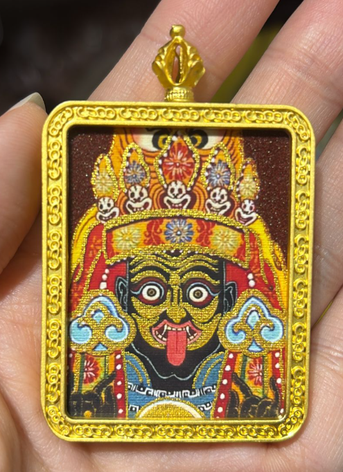 250822 - B17 扎基拉姆硃砂描金手繪唐卡