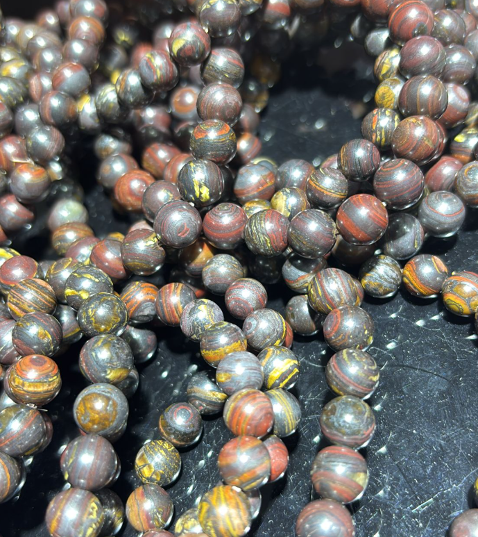 250822 - B25 8mm+紅皮鐵舒手串