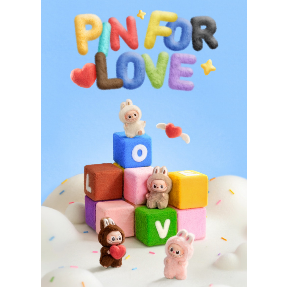 POP MART THE MONSTERS 心底密碼系列 PIN FOR LOVE 搪膠毛絨掛件盲盒