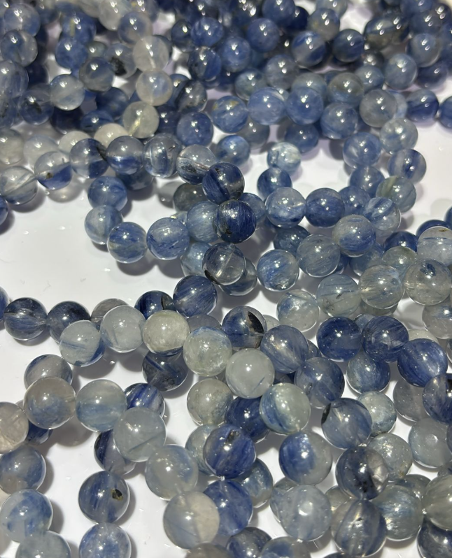 250822 - B36 10mm+冰種玉化藍晶手串