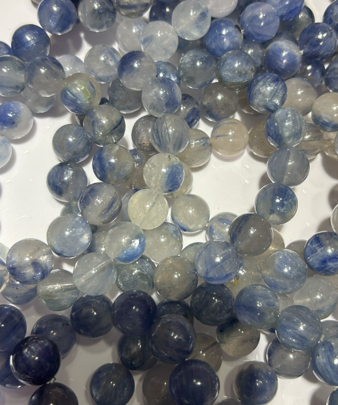 250822 - B38 12mm+冰種玉化藍晶手串