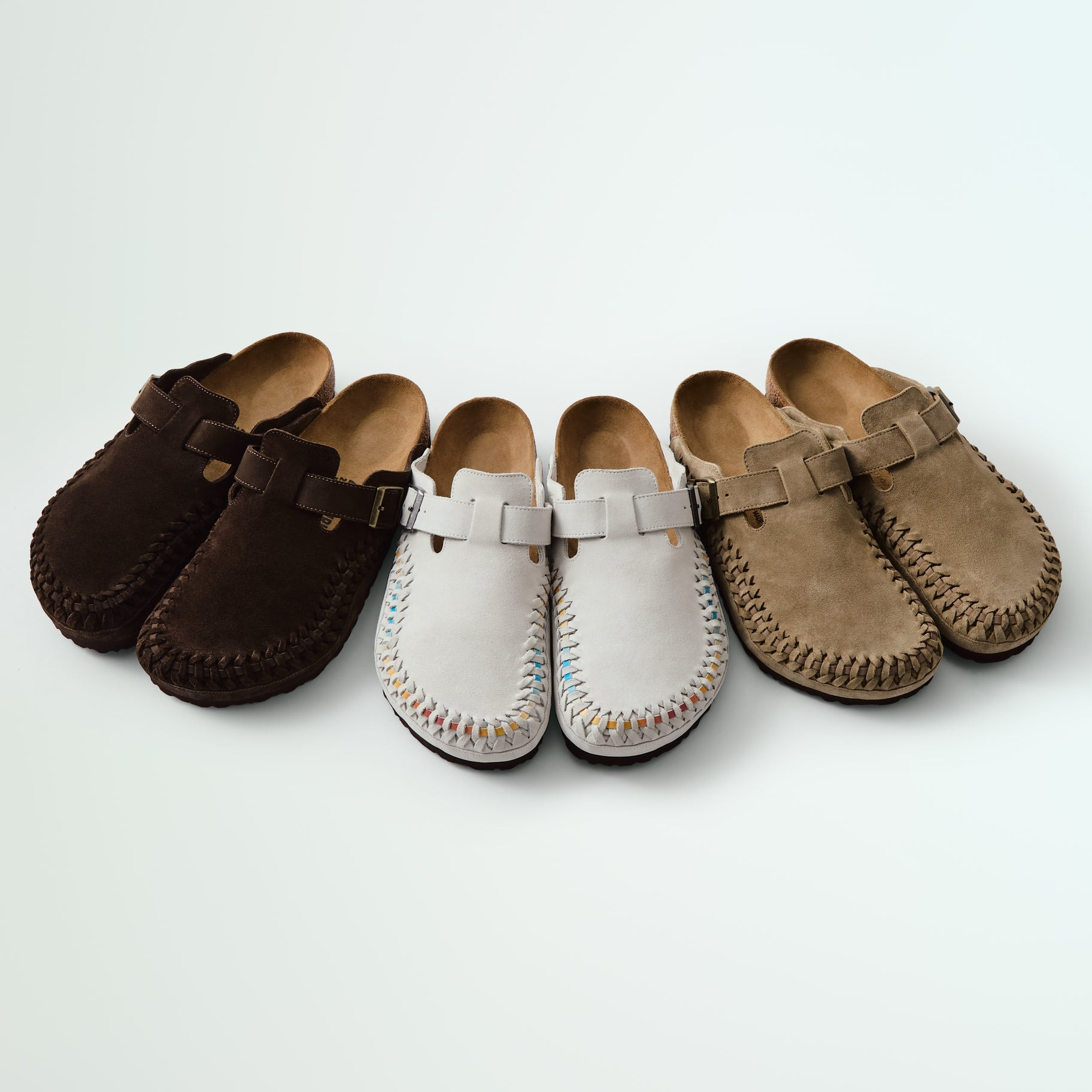 現貨，咖啡色43┃The Kith for Birkenstock Braided Boston 編織 勃肯 波士頓