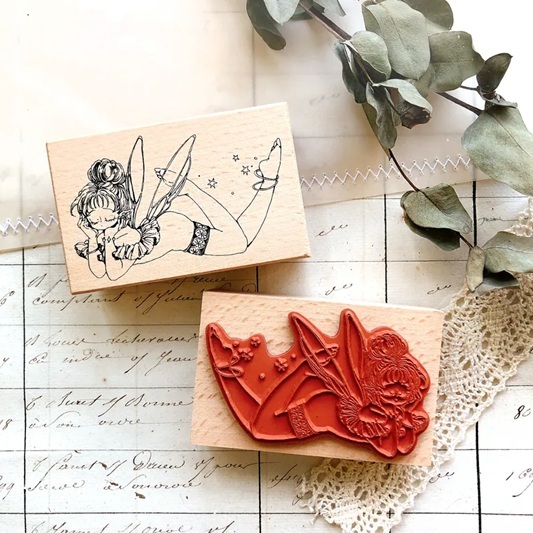 Pei+Pei．午後妖精 櫸木印章