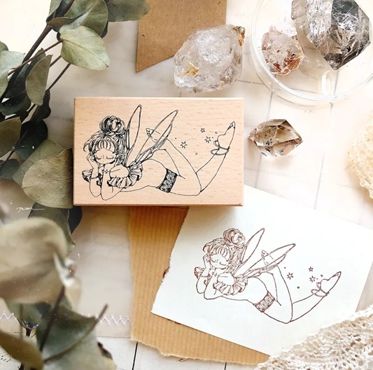 Pei+Pei．午後妖精 櫸木印章