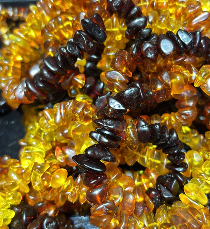 250822- B46 天然隨型老蜜蠟血珀手串