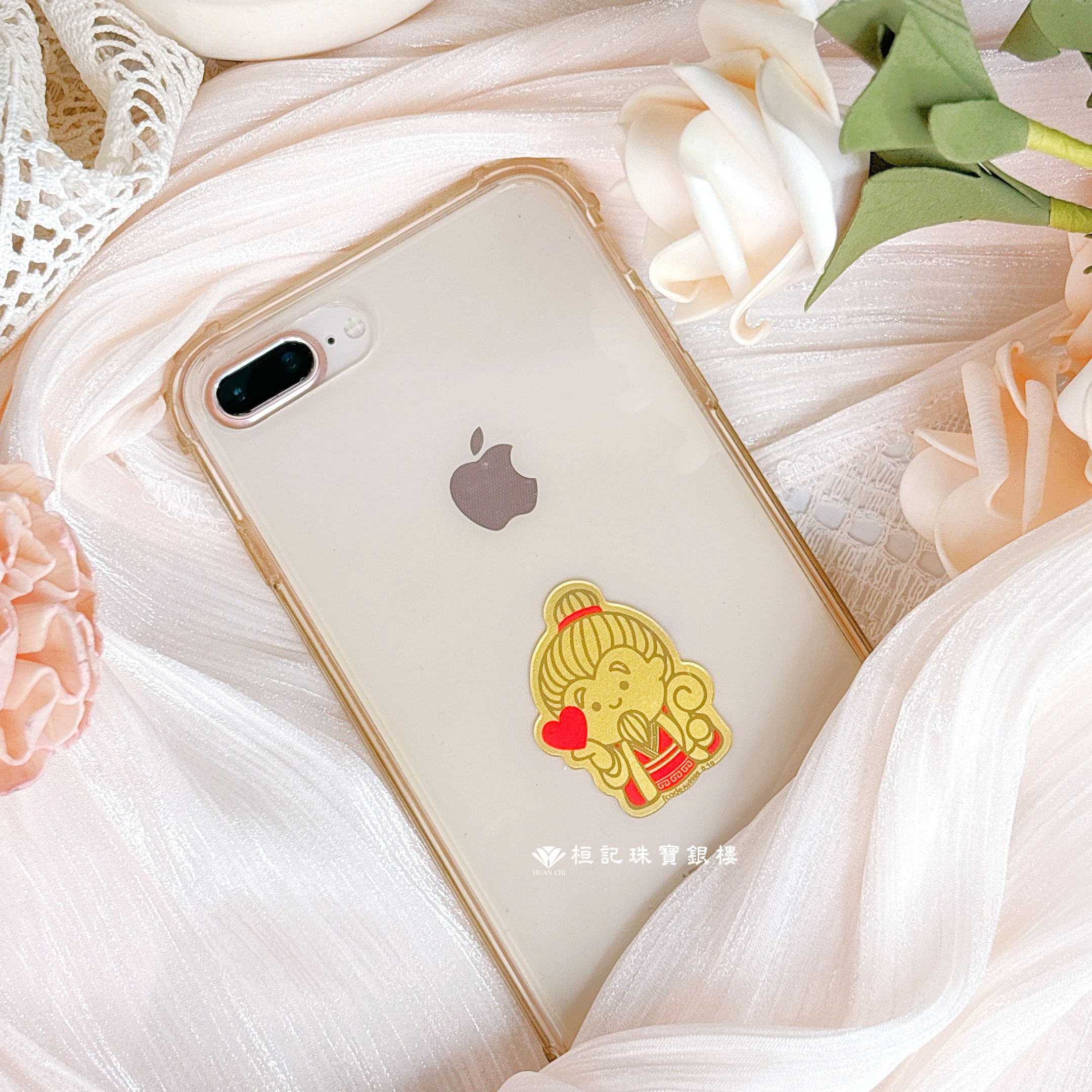 霞海城隍廟【月老】黃金手機貼片/壓克力擺件