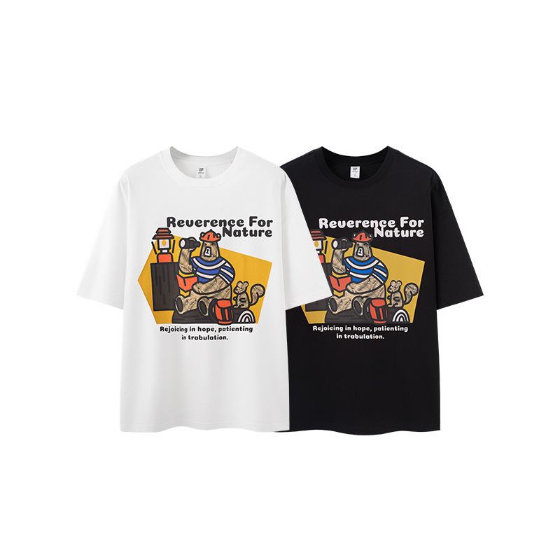 自然探險熊休閒短TEE