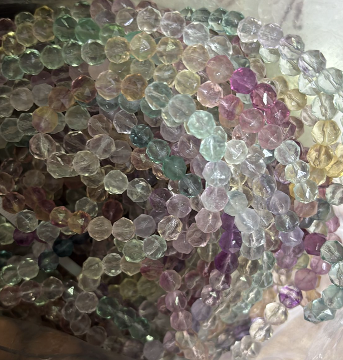 250822 - B60 7mm+珠寶切彩螢石3圈頸鏈