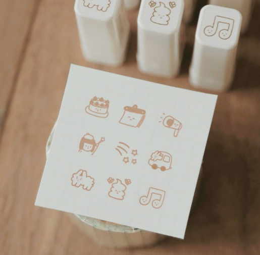 迷你印章二代 連續印章 九款可選｜右手超人