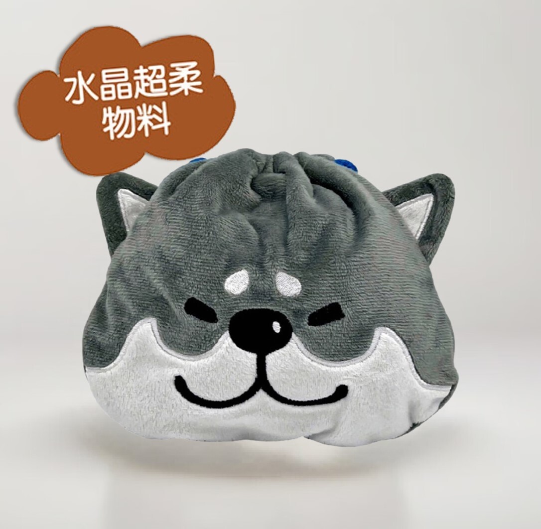 柴犬多用毛絨索繩袋