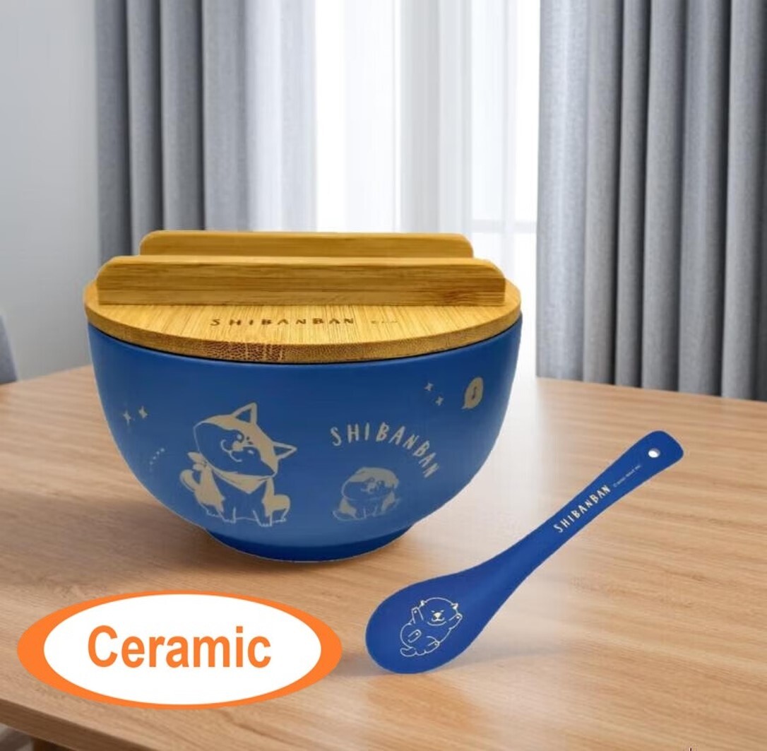 柴犬 6 吋 湯杯湯碗連匙套裝