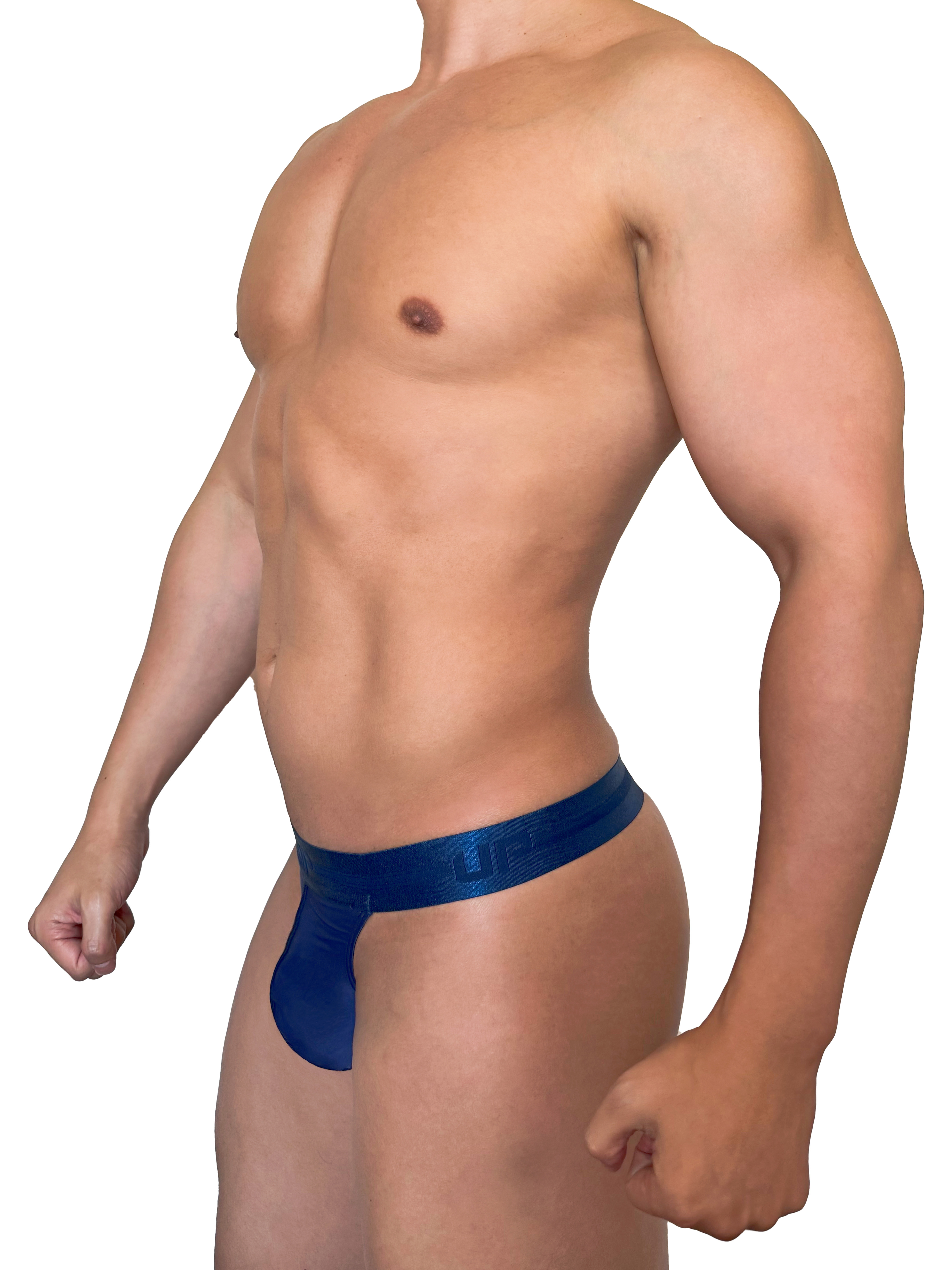 2025 全新系列 - 極細纖維 極小前幅 T-Back 內褲 軍藍