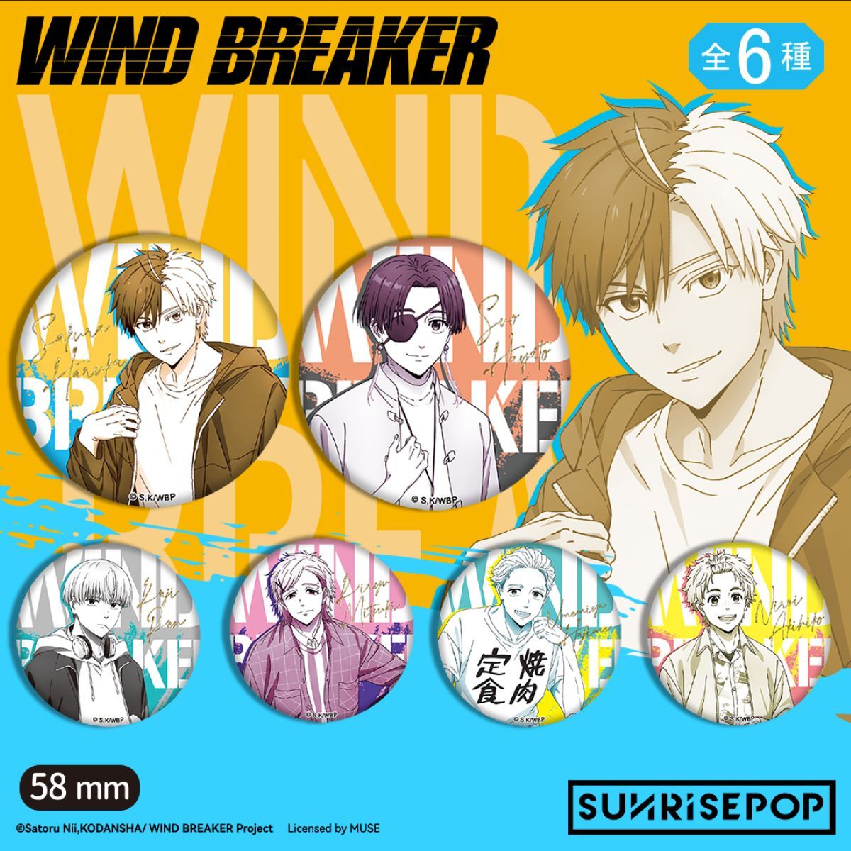 [襟章]《WIND BREAKER 防風少年》 (隨機 共6款)