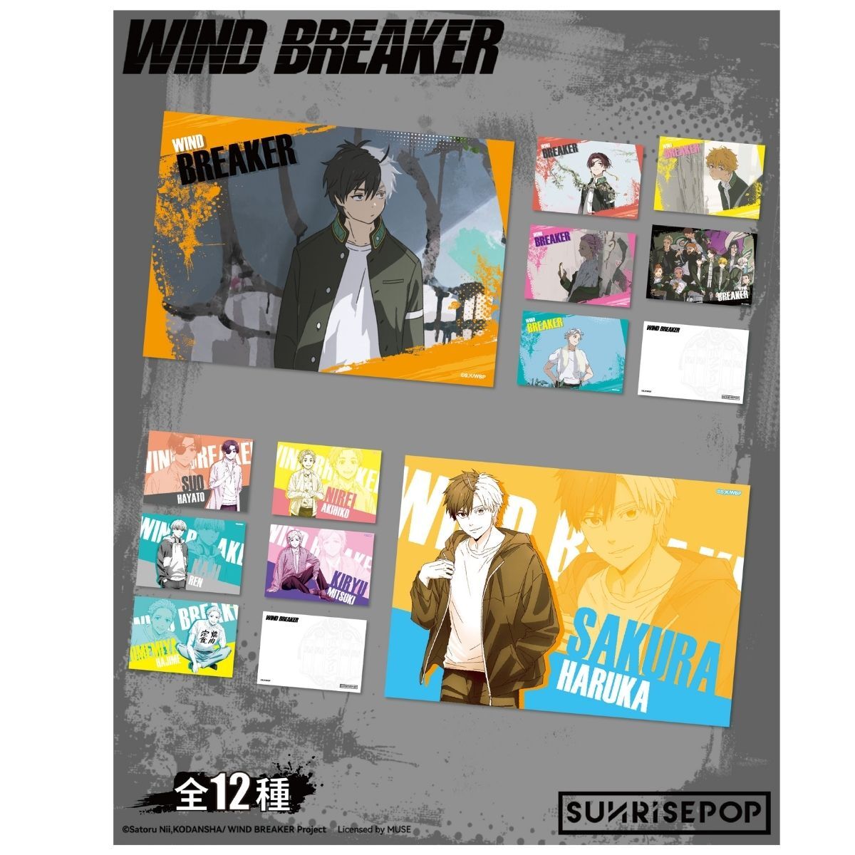 [名信片套裝]《WIND BREAKER 防風少年》(共12款)