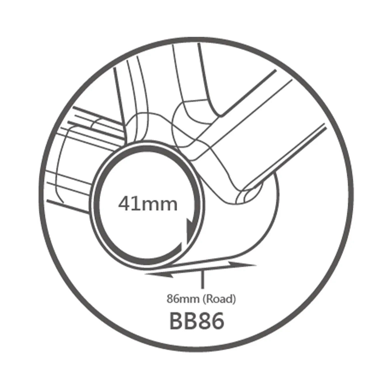 Tripeak Press-Fit BB86/92 3in1 Bottom Bracket (30mm,DUB,HG24)