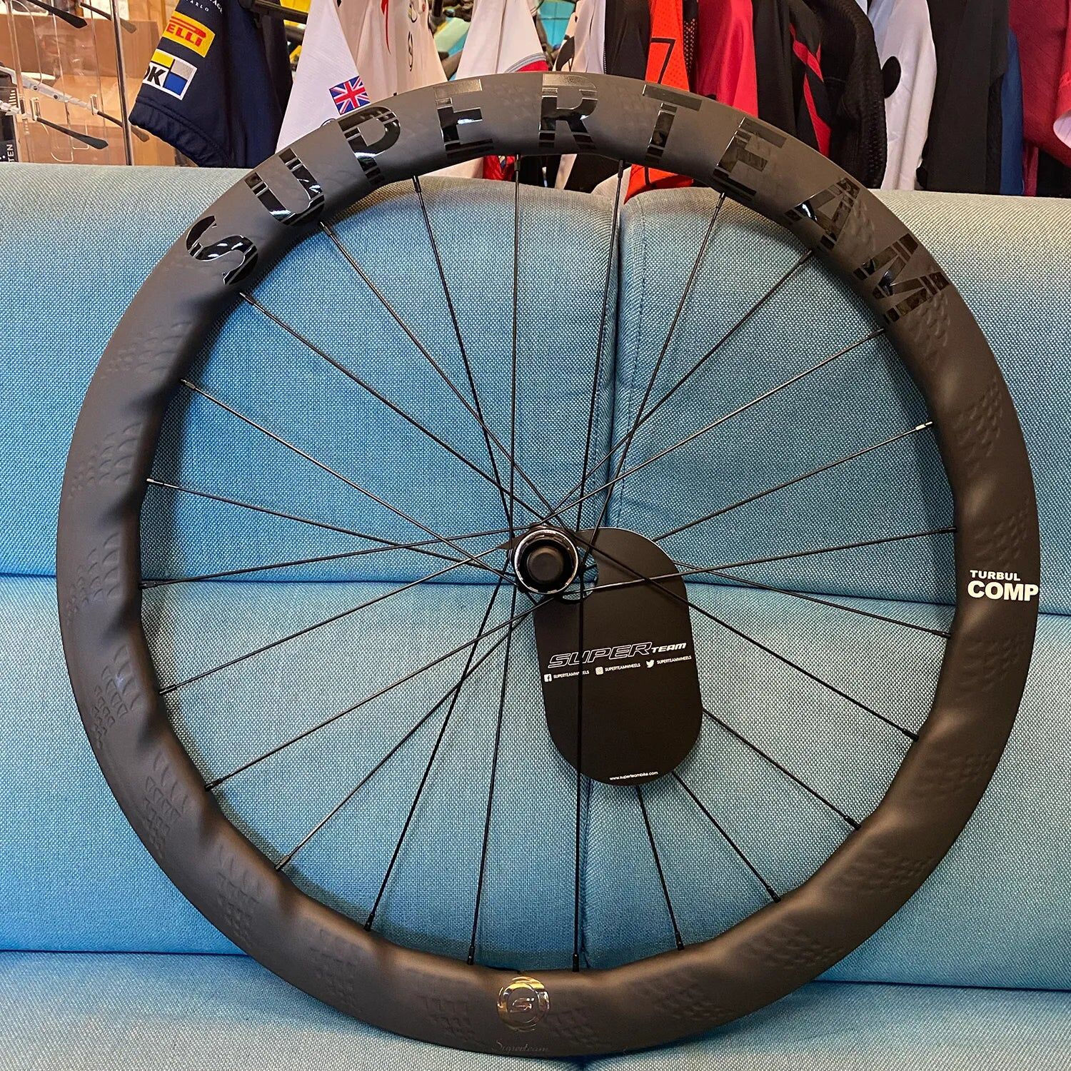 SuperTeam Turbul Comp 50 Ceramic Road Wheelset Tubeless Ready Disc