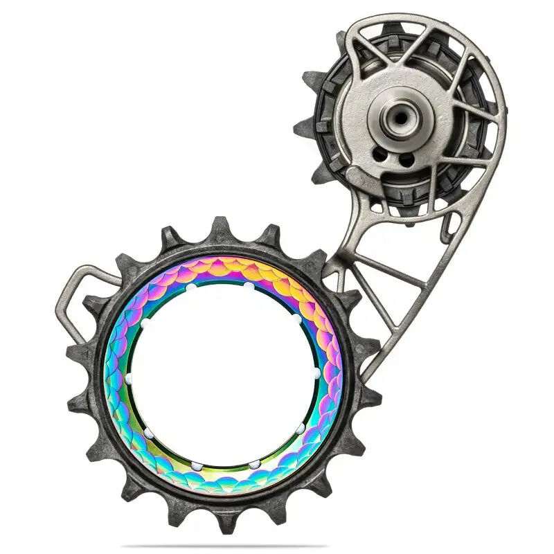 AbsoluteBLACK Hollowcage Titanium Ceramic Oversized Derailleur Pulley Cage Shimano 9250