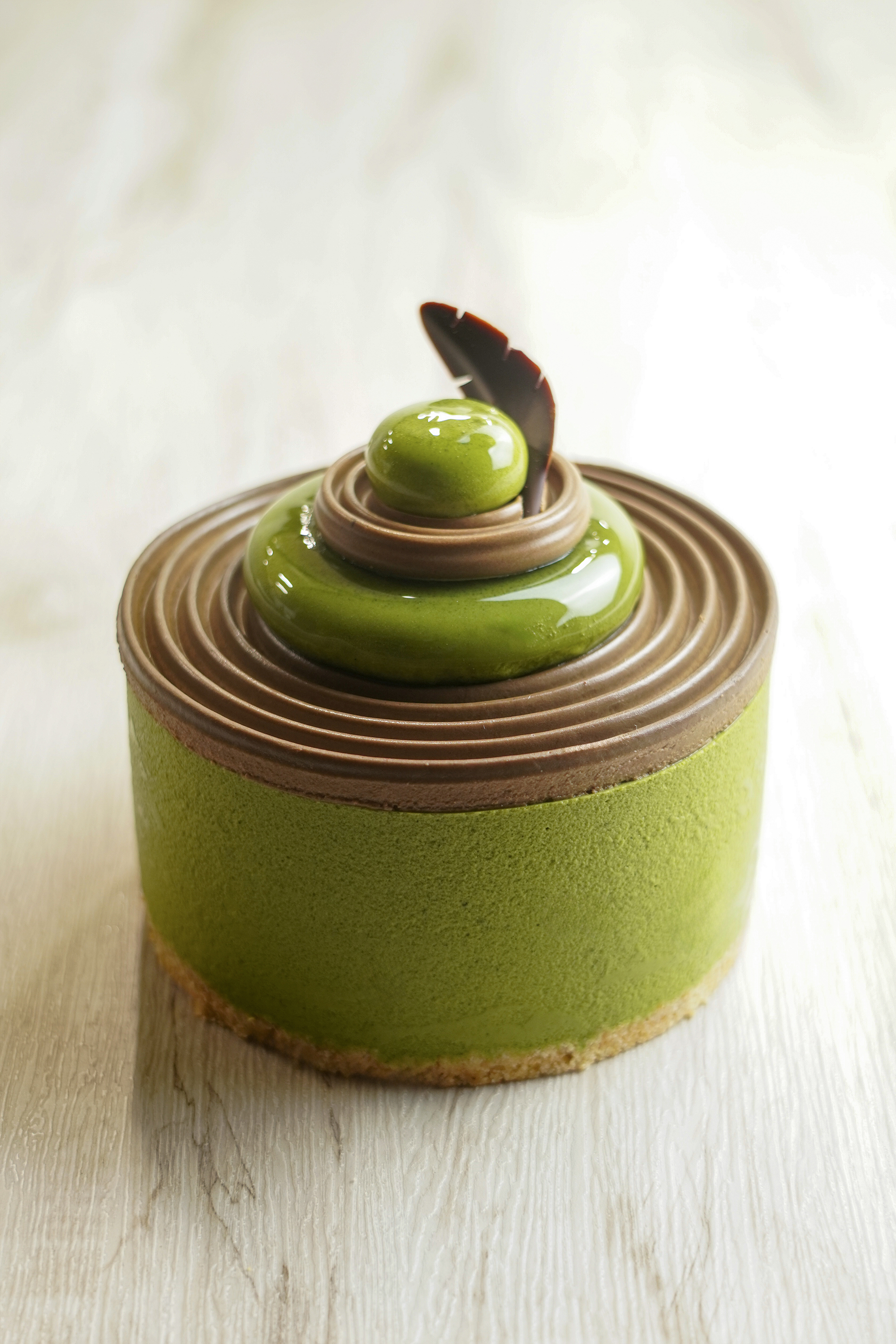 若竹綠茶麻糬慕士蛋糕 (1磅 11cm)