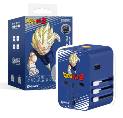 XPower x 龍珠Z TA45B 45W 6輸出 PD3.0/PPS快充旅行充電器 (比達)