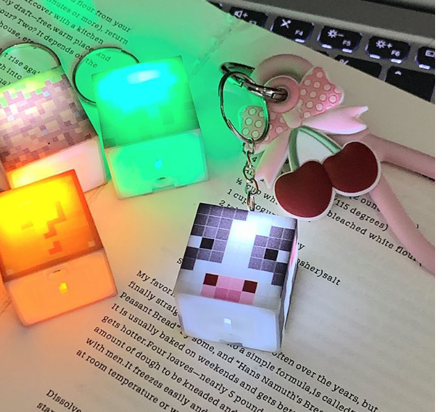 我的世界发光磁力方块钥匙扣（款式随机）