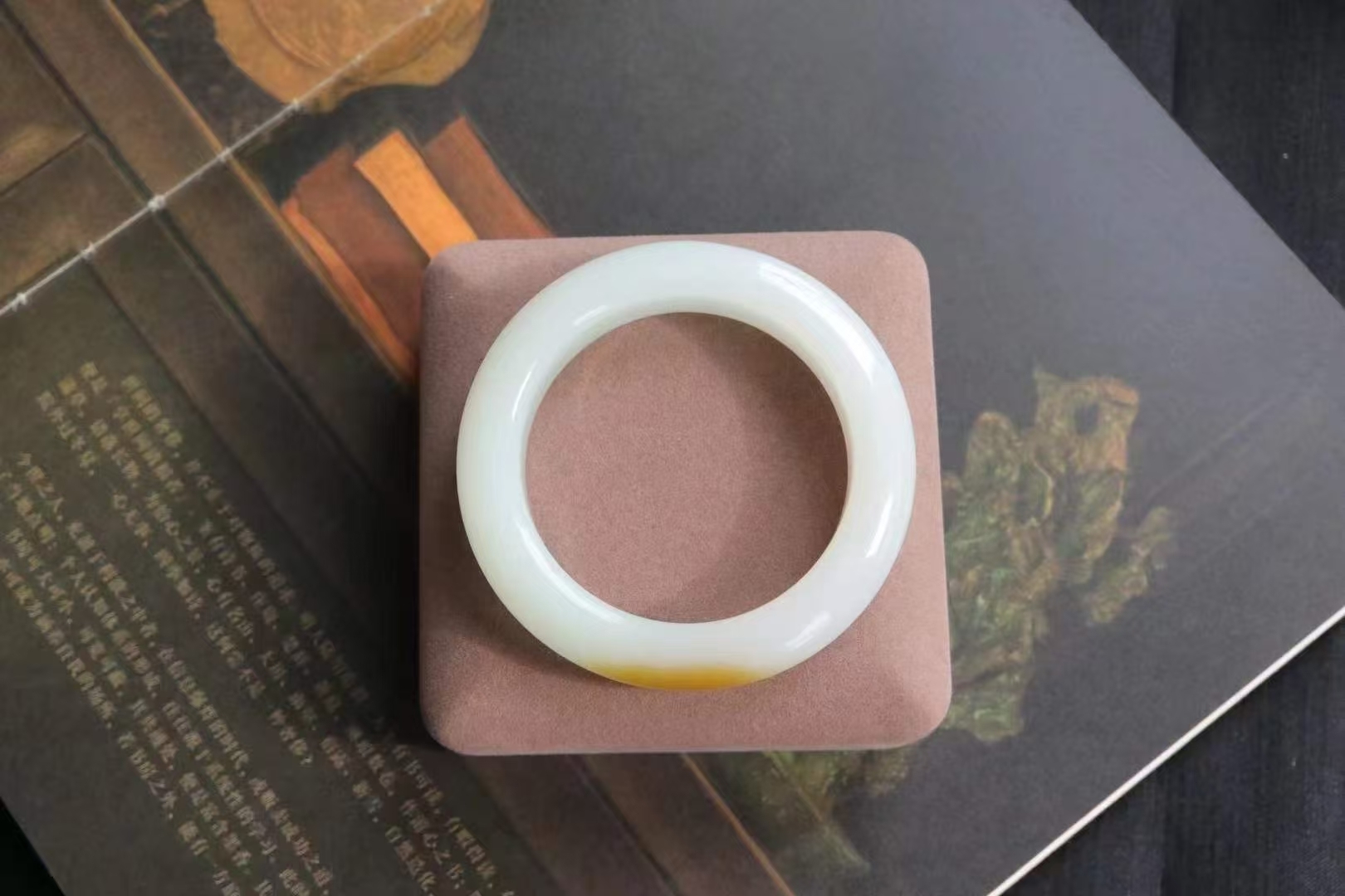 和田玉且末糖手鐲,天然和田玉軟玉