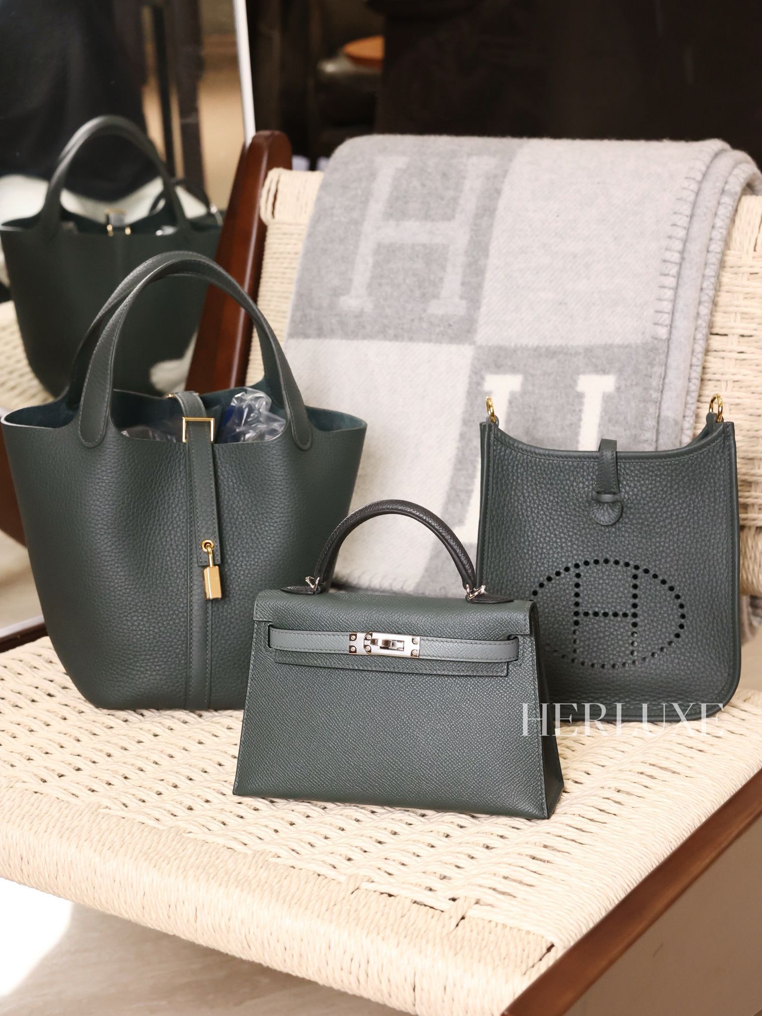 Evelyne mini 85 Ardoise ck tc K (一代：肩帶長105cm)