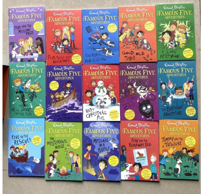 enid blytons famous five adventures short story collections (16 books)